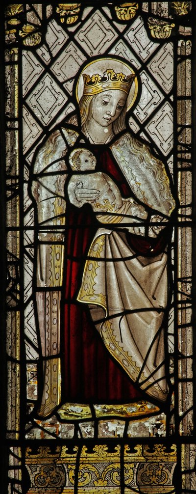 Fenêtre représentant la Vierge et l