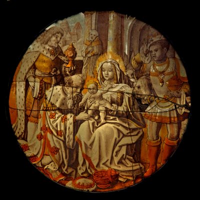 Fenêtre chapelle latérale Gi représentant l
