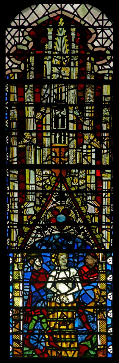 Fenêtre w32 représentant Saint Georges - English School