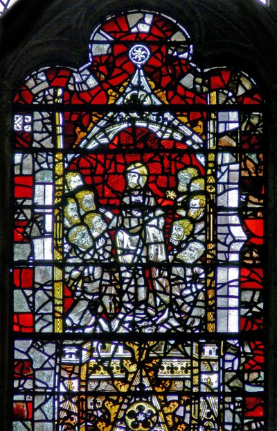 Fenêtre w3 représentant le Christ enseignant ses disciples - English School