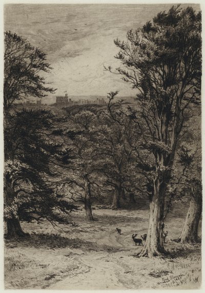 Parc de Windsor (gravure) - English School