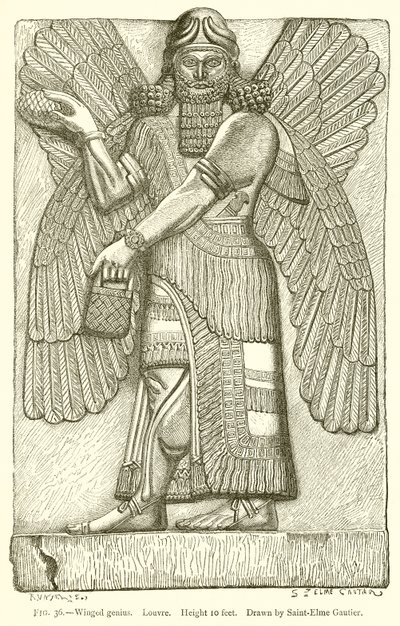 Génie ailé. Louvre - English School