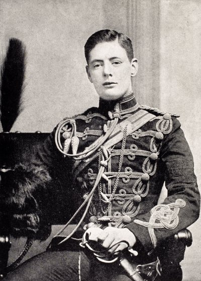 Winston Churchill en tant que sous-lieutenant dans les 4th Queen