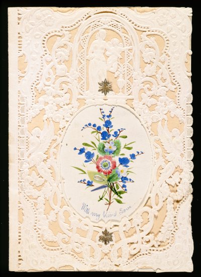 Avec mon amour sincère, carte de Saint-Valentin, c.1858 - English School
