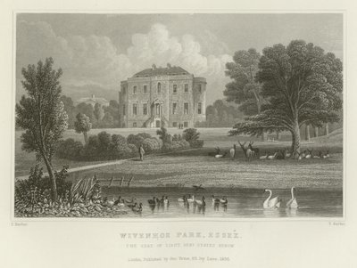 Wivenhoe Park, Essex, la résidence du lieutenant général States Rebow - English School