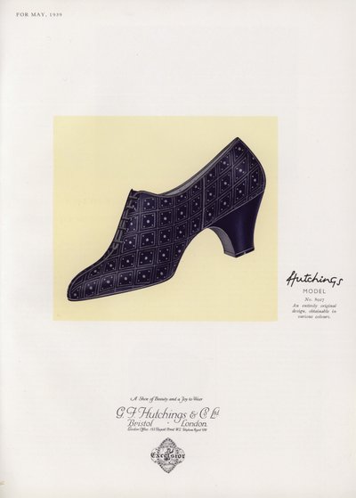 Publicité pour chaussures pour femmes, années 1930 - English School