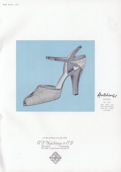 Publicité pour chaussures pour femmes, années 1930 - English School