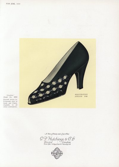 Publicité pour chaussures pour femmes, années 1930 - English School