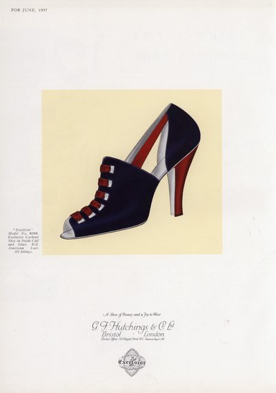 Publicité pour chaussures pour femmes, années 1930 - English School