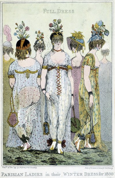 Merveilleux : femmes parisiennes dans leurs robes d