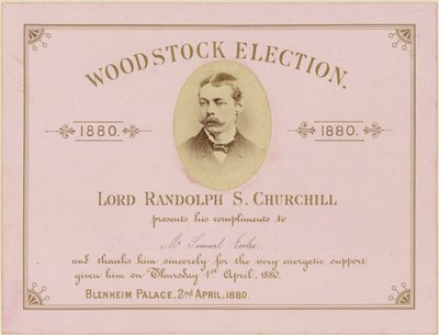 Élection de Woodstock 1880 - English School