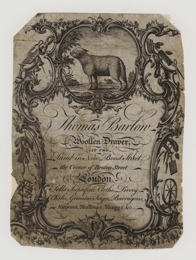 Drapiers en laine, Thomas Barton - English School