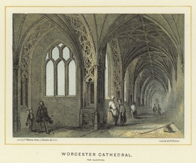 Cathédrale de Worcester, les cloîtres - English School