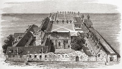 Worcester College, anciennement Gloucester Hall, Oxford vers 1673, de 