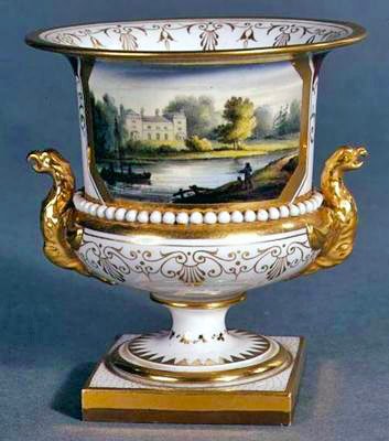 Vase Worcester par Flight, Barr et Barr, vers 1830-35 - English School