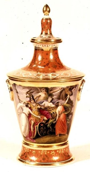 Vase de Worcester - English School