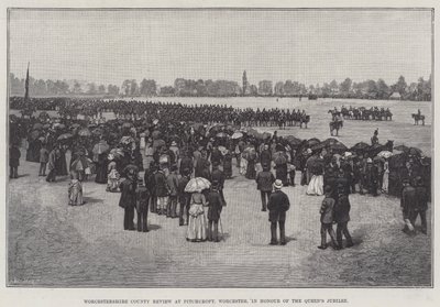 Revue du comté de Worcestershire à Pitchcroft, Worcester, en l