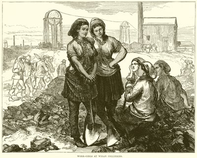Ouvrières aux mines de Wigan - English School