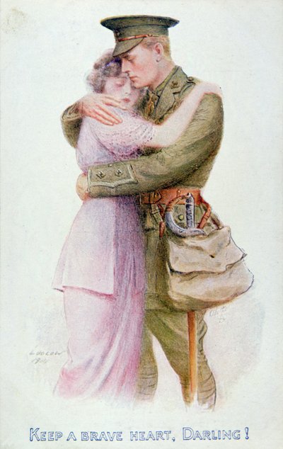 Carte postale de la Première Guerre mondiale, vers 1914-18 - English School