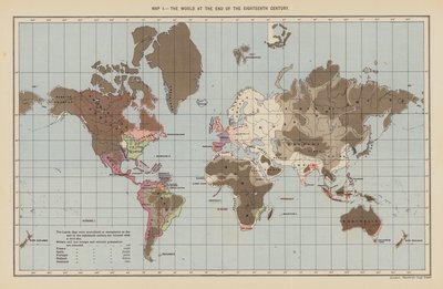 Le monde à la fin du XVIIIe siècle - English School