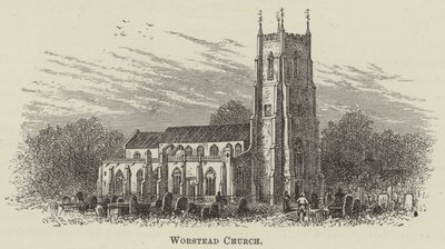 Église de Worstead (gravure) - English School