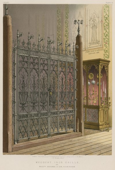 Grille en fer forgé - English School