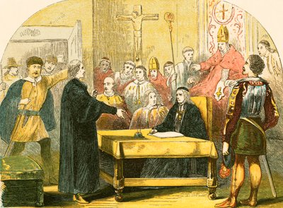 Wycliffe devant le Synode à Lambeth - English School