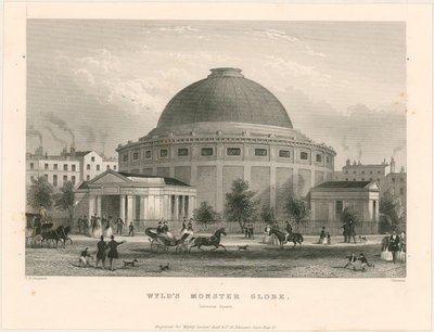 Le globe monstrueux de Wyld, Leicester Square - English School