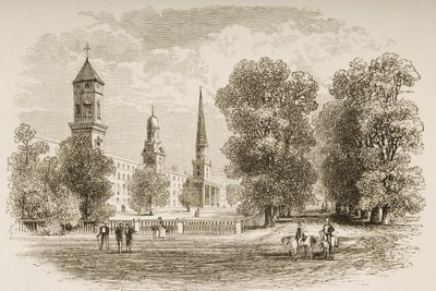 Yale College, New Haven, vers 1870, de 