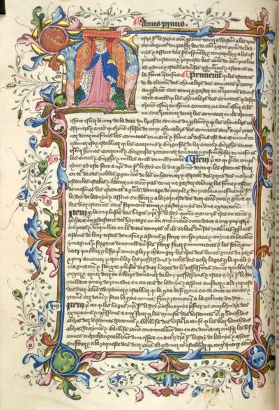 Initiale historiée 