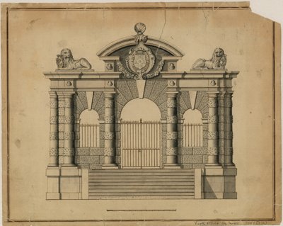 York Stairs par Inigo Jones, c 1626 - English School