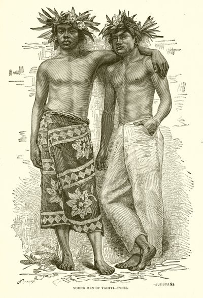 Jeunes hommes de Tahiti--Types - English School