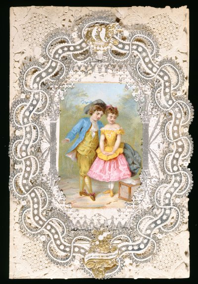 Ton amour mon bonheur, carte de Saint-Valentin, c.1870 - English School