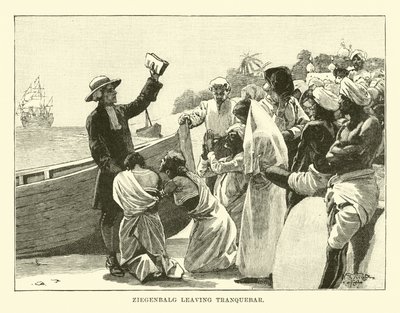 Ziegenbalg quittant Tranquebar - English School