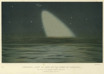 Lumière zodiacale vue au large des côtes du Portugal - English School