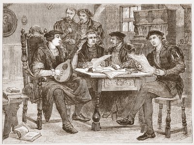 Zwingle parmi ses amis, illustration de L