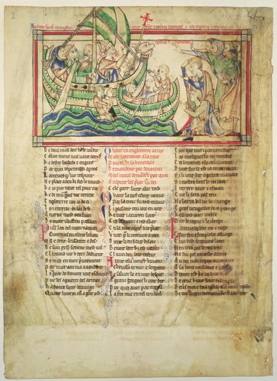 f.4v Thomas a Becket débarquant à Sandwich et bénissant l