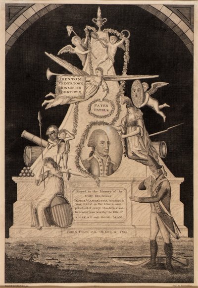 Pièce de deuil pour George Washington - Enoch G. Gridley
