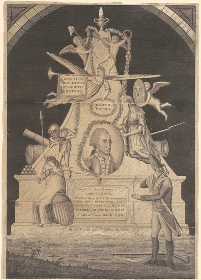 Mémorial pour George Washington - Enoch G. Gridley, after John Coles, Jr.