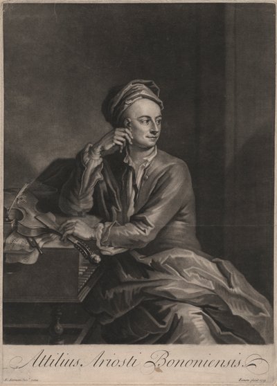 Attilus Ariosti Bononiensis, gravé par John Simon (1675-1751), 1719 - Enoch Seeman