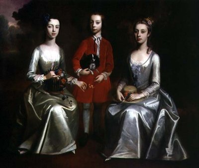 Portrait de famille de trois enfants, vers 1720 - Enoch Seeman