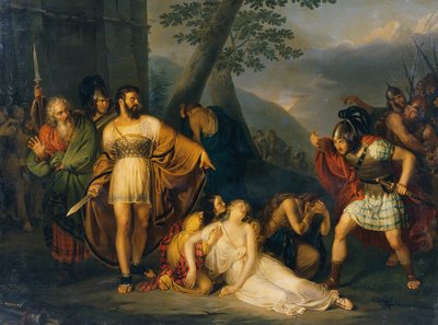 Le roi Starno montre à Fingal sa fille morte - Enrico Scuri