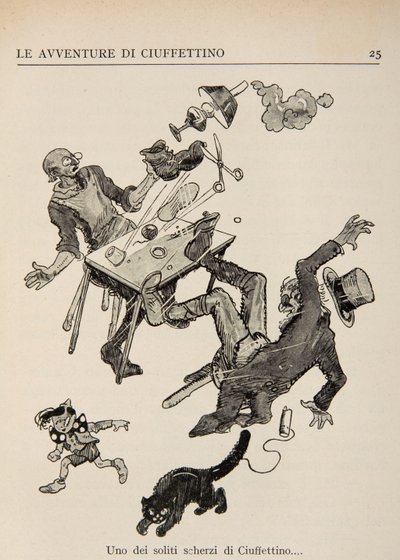 Illustration de Le Avventure di Ciuffettino - Enrico de Conti Novelli