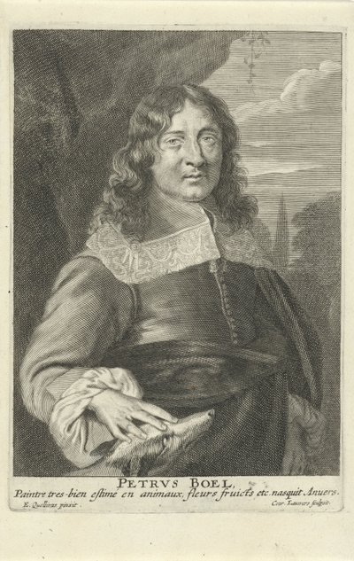 Peeter Boel, gravé par Conrad Lauwers, c.1649-62 - Erasmus (after) Quellinus