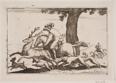 Chasse au cerf - Erasmus Sigismund Resch