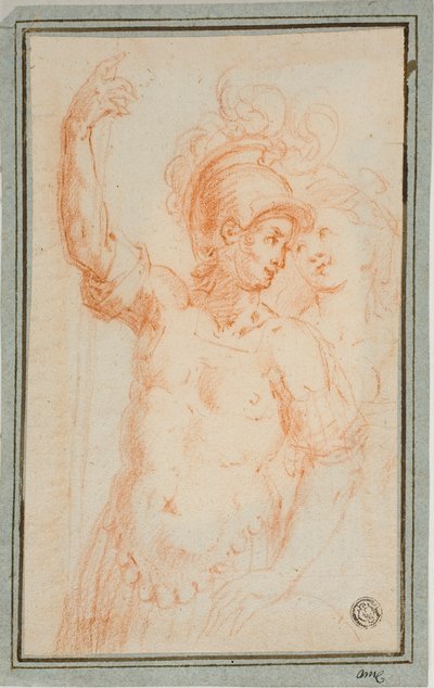 Soldat romain et femme - Ercole Procaccini the younger