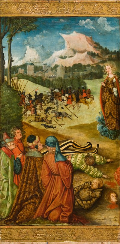 Sainte Marie-Madeleine ressuscitant un chevalier mort pour la confession, 1519 - Erhard Altdorfer