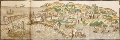 Vue panoramique de Rhodes, 1486 - Erhard Reuwich