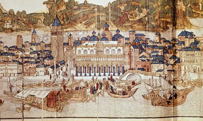 Vue de Venise (Palais des Doges, Place Saint-Marc) - Erhard Reuwich
