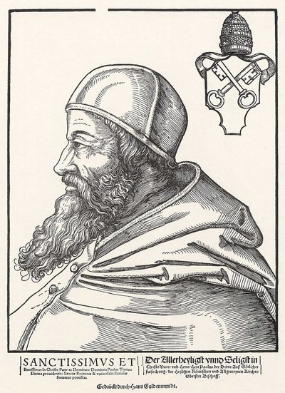 Portrait du Pape Paul III Farnèse - Erhard Schon